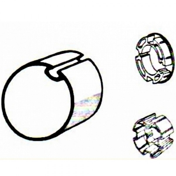 Adapterset Rundwelle DS 78, Rund- und Flachnut