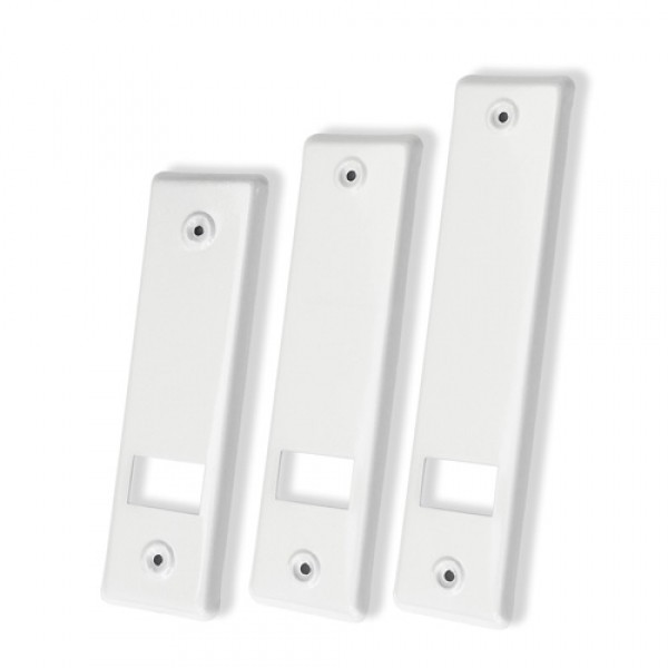 Metall Wicklerblenden offen, mit Gurtausbau, weiß