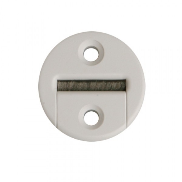 Gurtführung rund mit Bürste, weiß