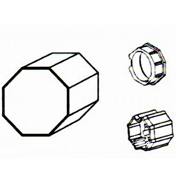 Adapterset Achtkantwelle SW 60