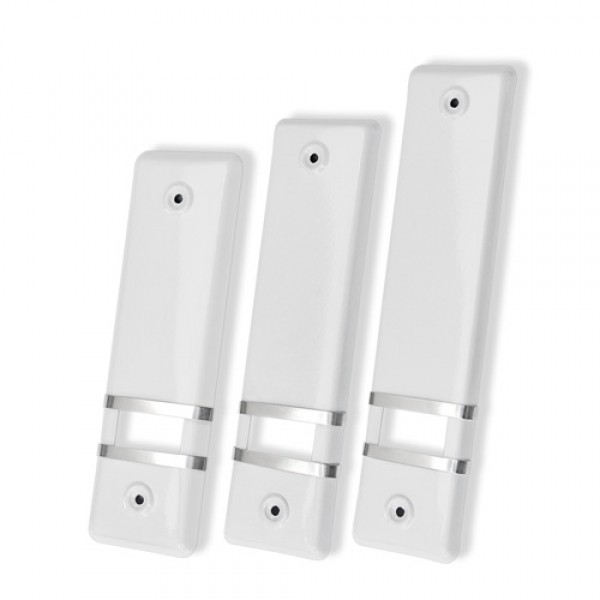 Metall-Wickelblenden offen, ohne Gurtausbau, weiß