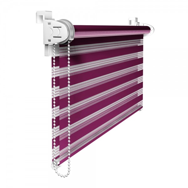 Klemmfix Doppelrollo Farbe aubergine
