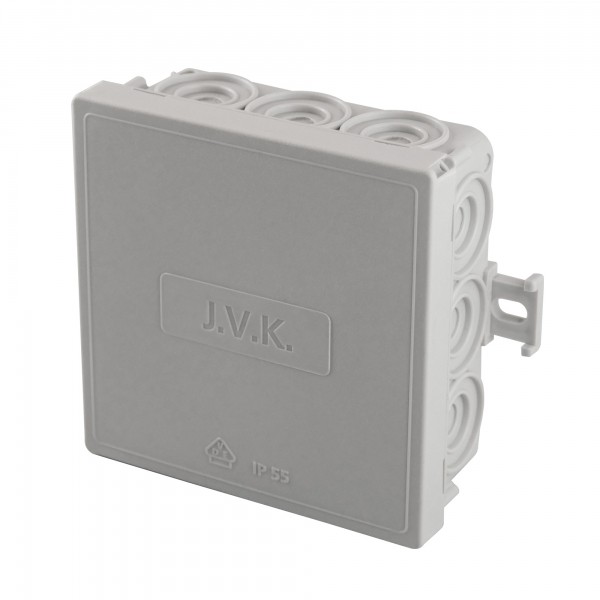 Abzweigdose 85 x 85 x 37 mm mit 12 Einführungen