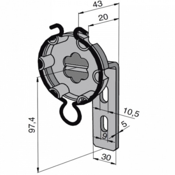 Lager LT 50, Abgekröpft 20 MM