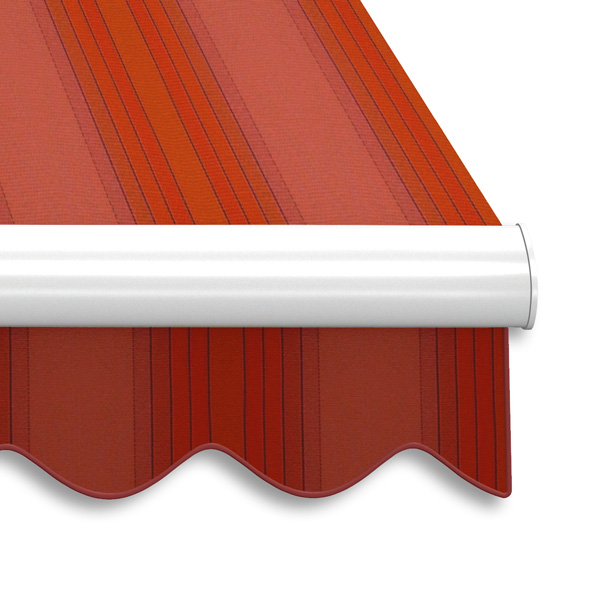 Markisentuch mit gewelltem Volant