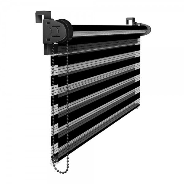 Klemmfix Doppelrollo Farbe schwarz