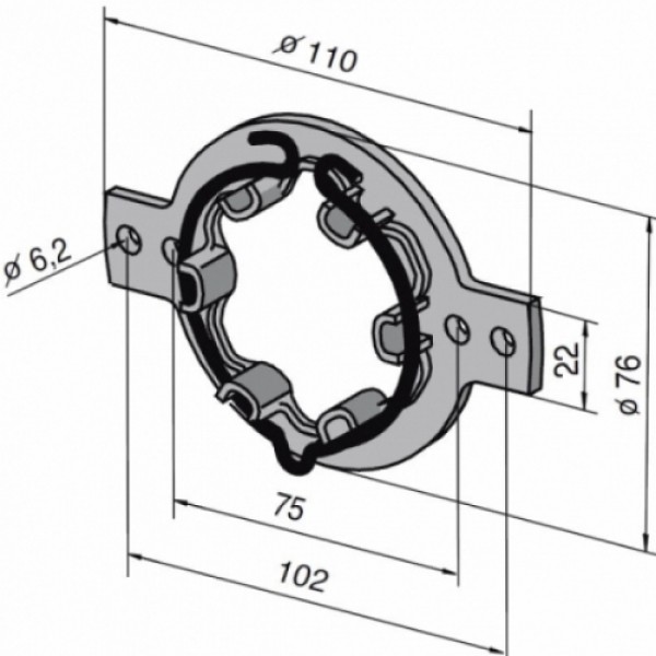 Blendkappenlager LT 50