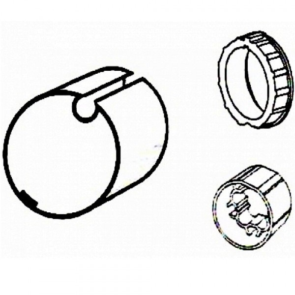 Adapterset Rundwelle 70 x 1,2 - 1,5 mit Rundnut